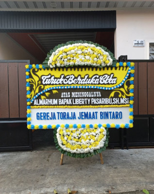 Papan Bunga Duka di Kwitang